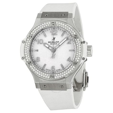 Hublot Big Bang Quartz Diamond White Dial Unisex Watch 